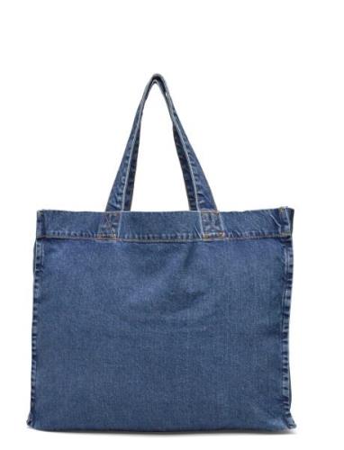 Bag Shopper Denim Shopper Väska Blue Lindex