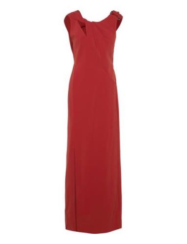 Knotted Floor Length Dress, 2274 El Maxiklänning Festklänning Red STIN...