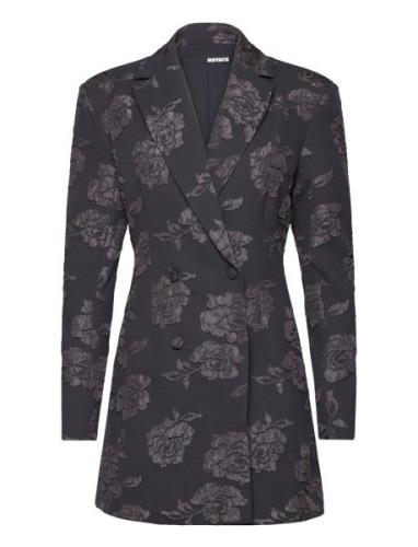 3D Flower Blazer Dress Kort Klänning Grey ROTATE Birger Christensen