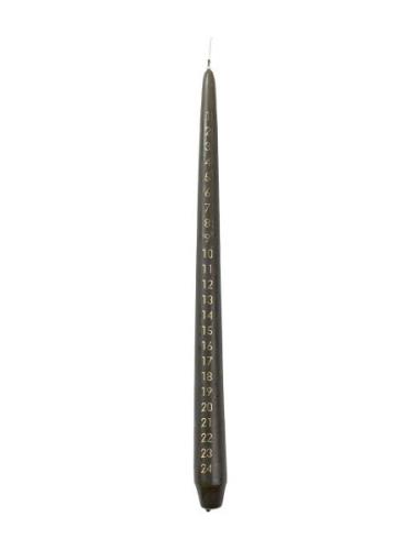 Broste Copenhagen Taper Calendar Candle Svart