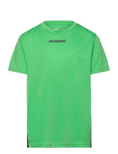 Hmlmulti Pl Jersey Kids Sport T-shirts Short-sleeved Green Hummel