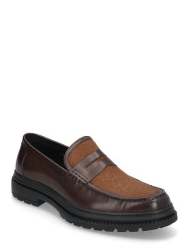 T43-2610 Loafers Låga Skor Brown TGA By Ahler