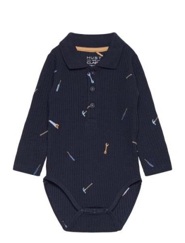 Hcbendy - Bodysuit Bodies Long-sleeved Navy Hust & Claire