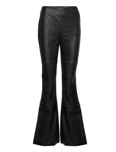 Kick Bottoms Trousers Leather Leggings-Byxor Black Deadwood