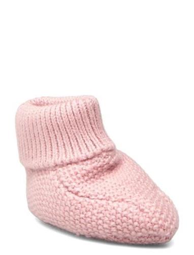 Knit Bootees Socks & Tights Baby Socks Pink Mango