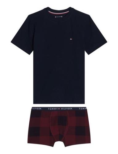 Ss Tee/Trunk Gift Set Boxed Underkläderset Navy Tommy Hilfiger