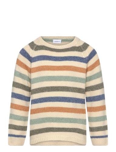 Nmmosomme Ls Knit Tops Knitwear Pullovers Multi/patterned Name It