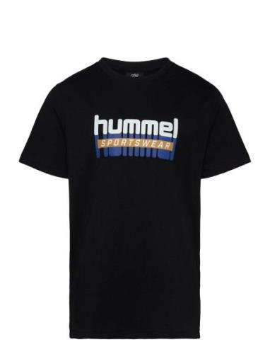 Hmltukas T-Shirt S/S Sport T-shirts Short-sleeved Black Hummel