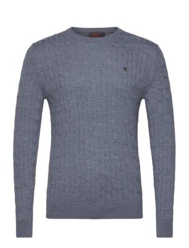 Merino Cable Ck Tops Sweat-shirts & Hoodies Sweat-shirts Blue Morris