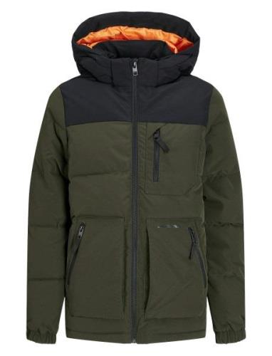 Jjeotto Puffer Jacket Sn Jnr Fodrad Jacka Green Jack & J S