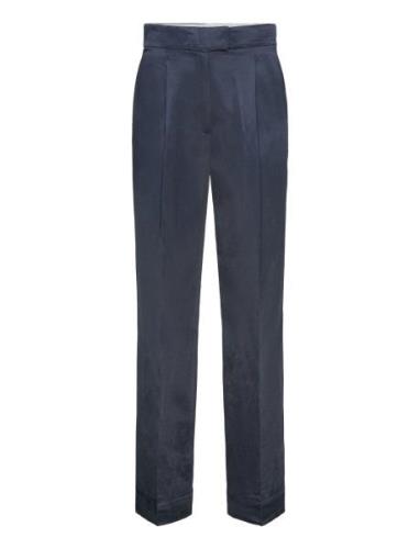 Phoebe - High Shine Blend Rd Bottoms Trousers Suitpants Navy Day Birge...