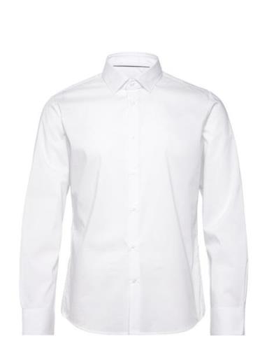 Regular-Fit Stretch Cotton Shirt Tops Shirts Business White Mango