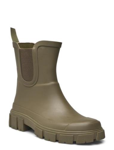 Rain Boots - Mid Height With E Regnstövlar Skor Khaki Green ANGULUS