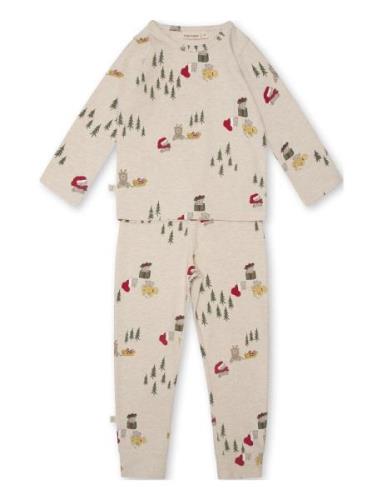 Melvin Homewear Set Pyjamas Set Beige That's Mine