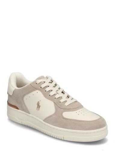 Polo Ralph Lauren Masters Court Leather-Suede Sneaker Beige