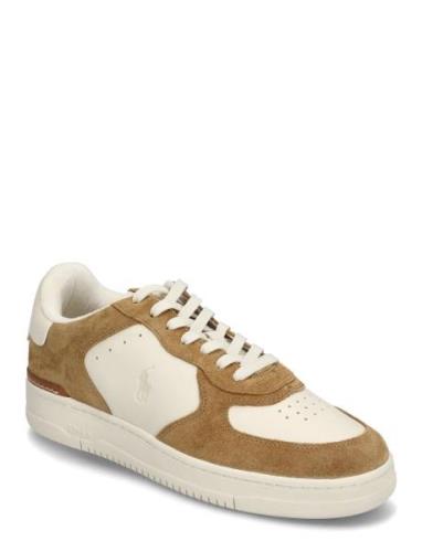 Masters Court Leather-Suede Sneaker Låga Sneakers Beige Polo Ralph Lau...