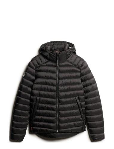 Hooded Fuji Sport Padded Jkt Tunn Jacka Black Superdry