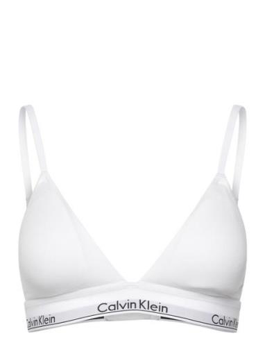 Lightly Lined Triangle Lingerie Bras & Tops Soft Bras Bralette White C...