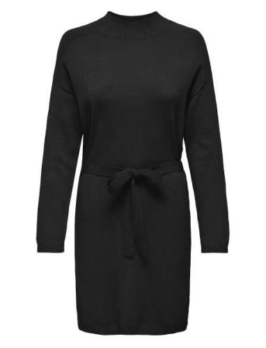 Onlleva Ls Belt Dress Ex Knt Kort Klänning Black ONLY