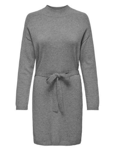 Onlleva Ls Belt Dress Ex Knt Kort Klänning Grey ONLY