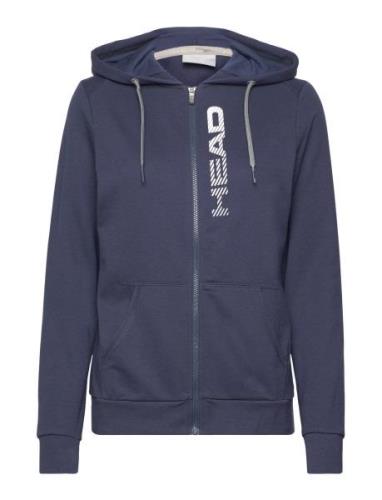 Club Greta Hoodie Fz Women Sport Sweat-shirts & Hoodies Hoodies Blue H...