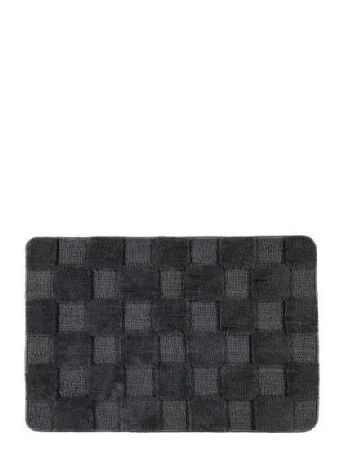 Bath Mat Check Home Textiles Rugs & Carpets Bath Rugs Grey Noble House