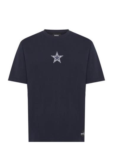 T_Brady_Nfl Tops T-shirts Short-sleeved Navy BOSS