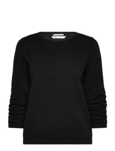 Structured Sweat Tops Knitwear Jumpers Black Tom Tailor