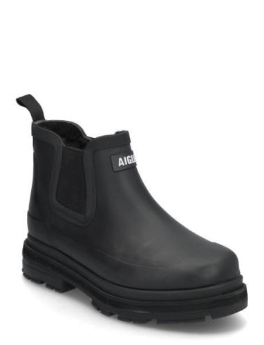 Ai Soft Rain Fur Noir Regnstövlar Skor Black Aigle