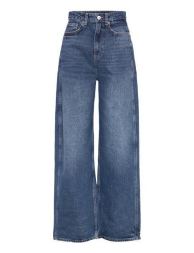 Camilla High-Rise Balloon Jeans Bottoms Jeans Wide Blue Mango