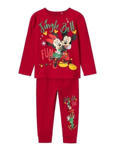 Nmfsisse Minnie Ls Nightset Wdi Pyjamas Set Red Name It