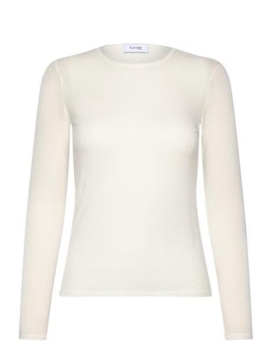 Lr-Duffy Tops T-shirts & Tops Long-sleeved White Levete Room