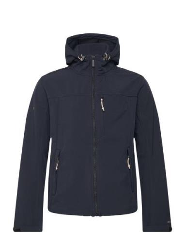 Hooded Soft Shell Trekker Jkt Tunn Jacka Navy Superdry