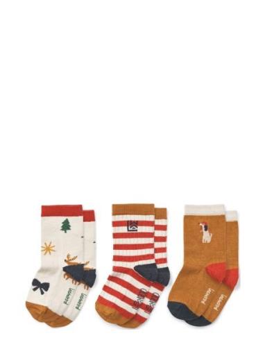 Silas Socks 3-Pack Sockor Strumpor Multi/patterned Liewood