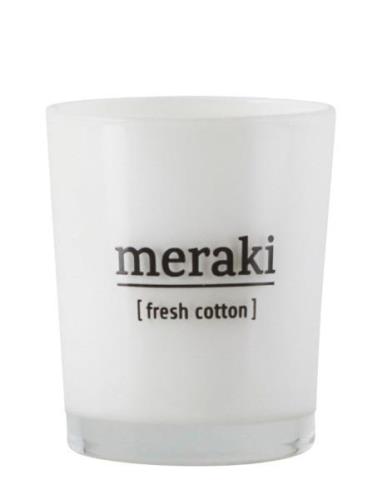 Scented Candle, Fresh Cotton Doftljus White Meraki