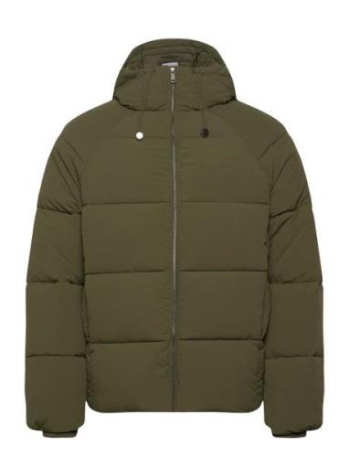 Relaxed Puffer Fodrad Jacka Khaki Green Daily Paper