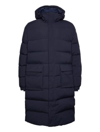 Bruce Down Long Jacket Fodrad Jacka Navy Lexington Clothing