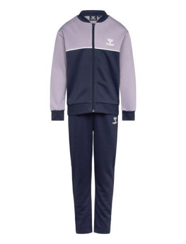 Hmldallas Tracksuit Sets Tracksuits Navy Hummel