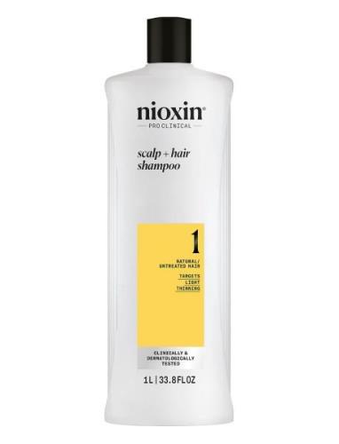 Nioxin System 1 Shampoo For Thinning Hair 1000 Ml Schampo Nude Nioxin