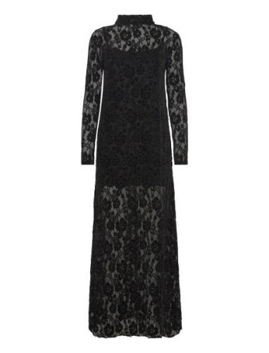 Tiban Lace Black Maxi Dress Maxiklänning Festklänning Black ALOHAS