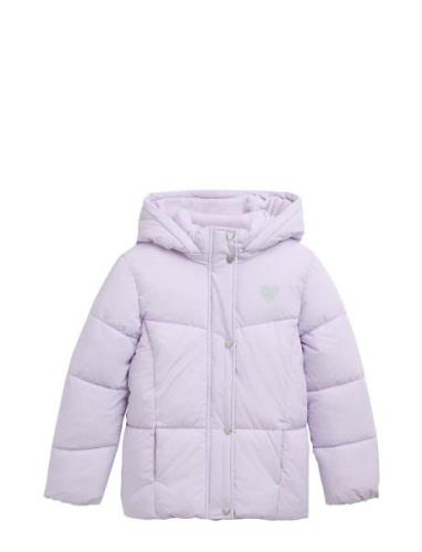 Puffer Jacket Fodrad Jacka Purple Tom Tailor