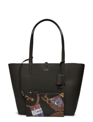 Faux-Leather Reversible Tote Bag Shopper Väska Black Lauren Ralph Laur...