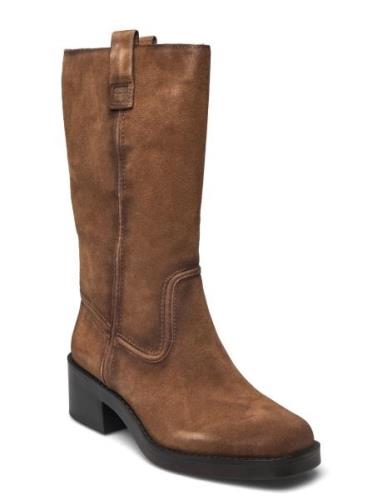 Women Boots Höga Stövlar Brown Tamaris