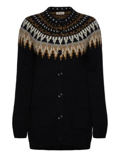 Cilla Cardigan Tops Knitwear Cardigans Black Jumperfabriken