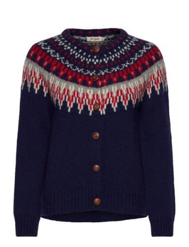 Joelle Cardigan Tops Knitwear Cardigans Navy Jumperfabriken