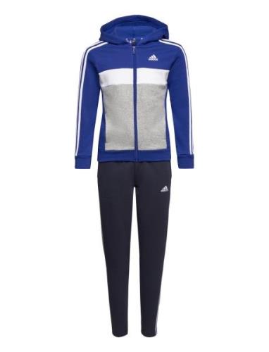 J 3S Tib Fl Ts Sets Tracksuits Blue Adidas Sportswear