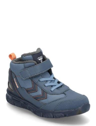 Crosslite Winter Mid Infant Höga Sneakers Blue Hummel