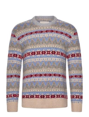 Fair Isle C-Neck Tops Knitwear Round Necks Multi/patterned GANT