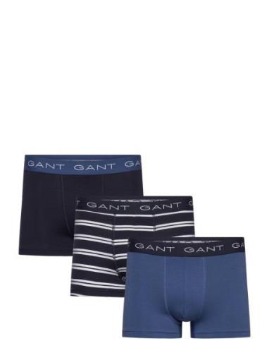 Stripe Trunk 3-Pack Boxerkalsonger Navy GANT