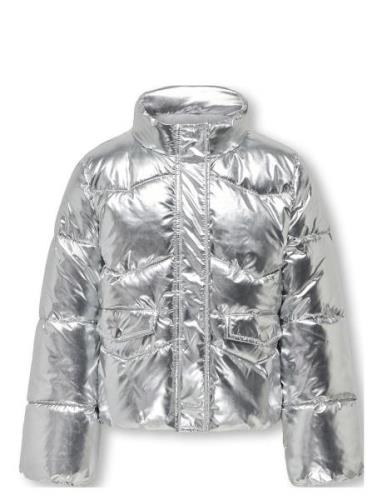 Kogpearl Puffer Jacket Otw Fodrad Jacka Silver Kids Only